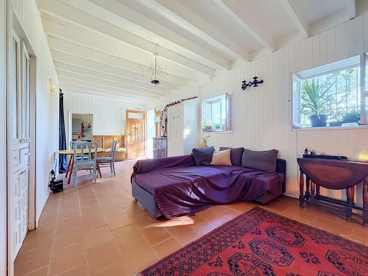 Sala de estar de Finca rústica en venta en Castalla, Alicante