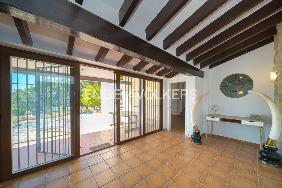 Vista exterior de Casa o chalet en venta en La Nucia con Aire acondicionado, Jardín privado y Piscina