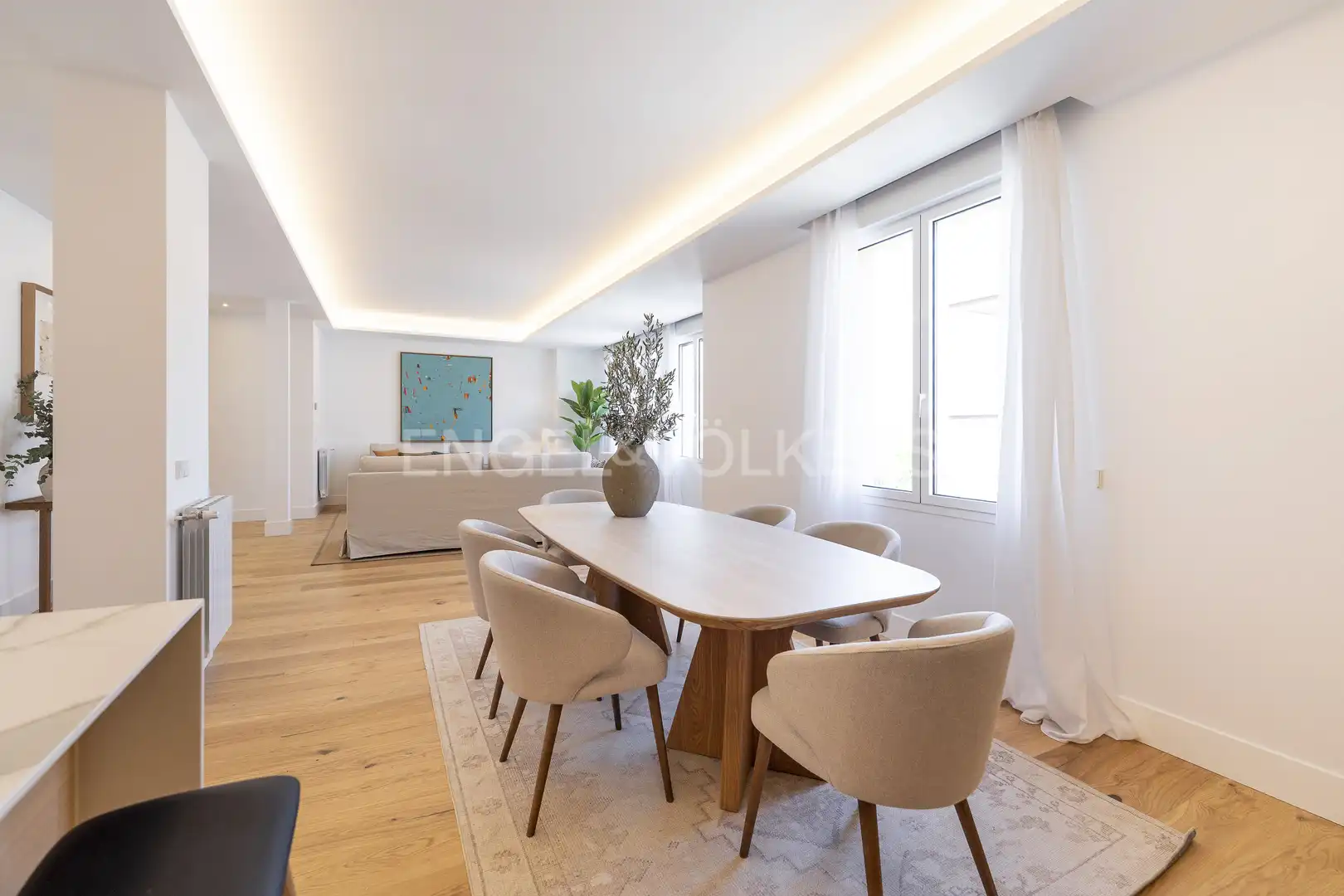 Esszimmer von Wohnung zur Miete in Madrid mit Klimaanlage, Heizung und Möbliert
