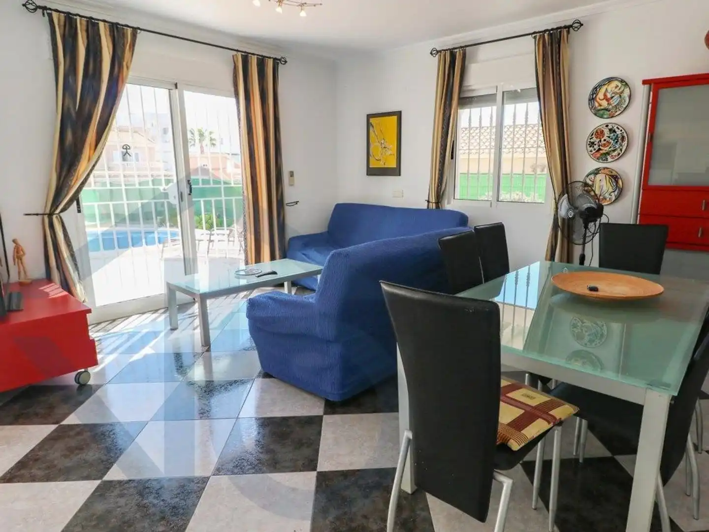 Living room of Houses for sale in Pulpí  with Air Conditioner, Terrace and Swimming Pool