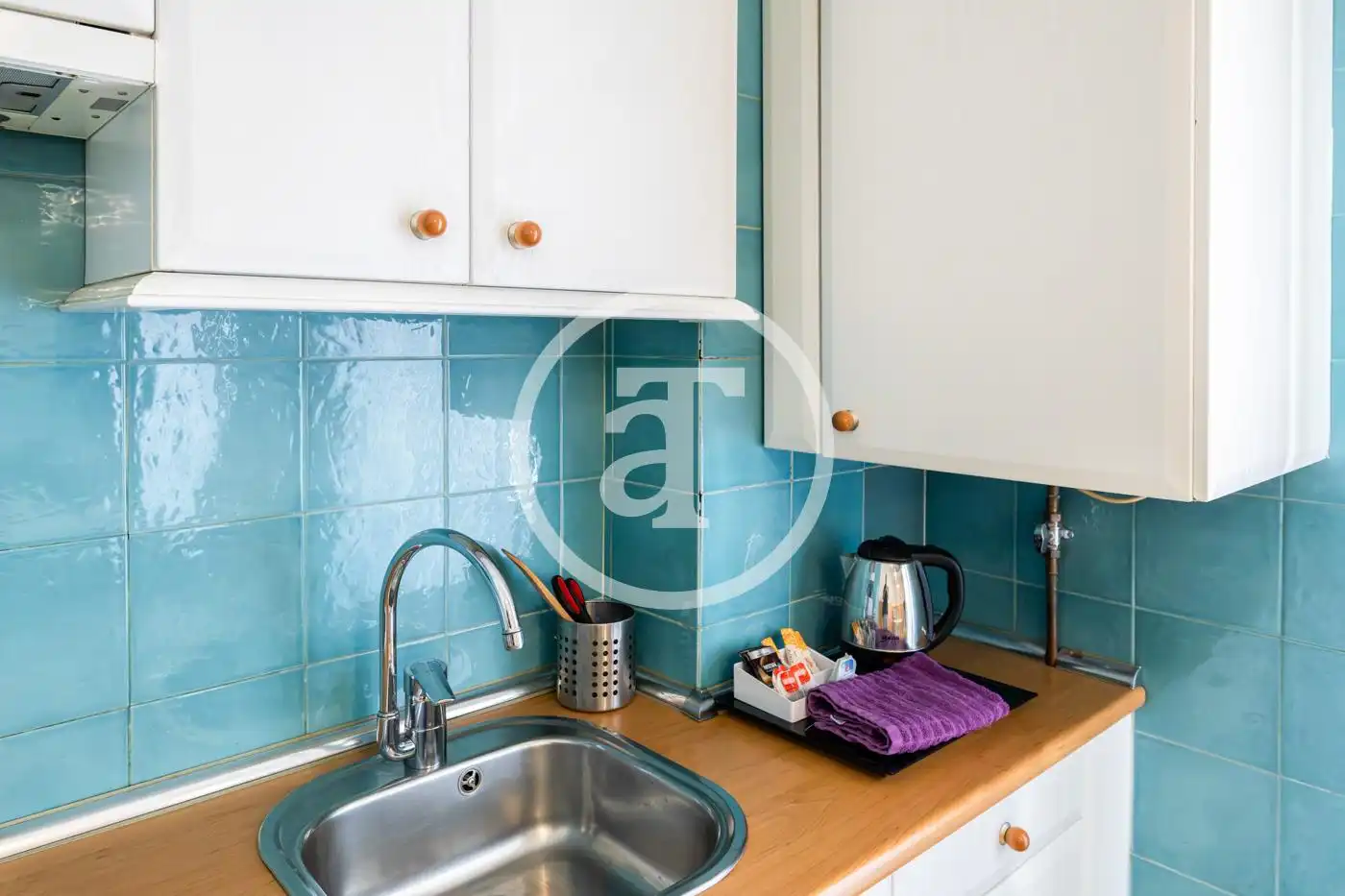 Cocina de Piso de alquiler en Madrid con Aire acondicionado, Calefacción y Amueblado