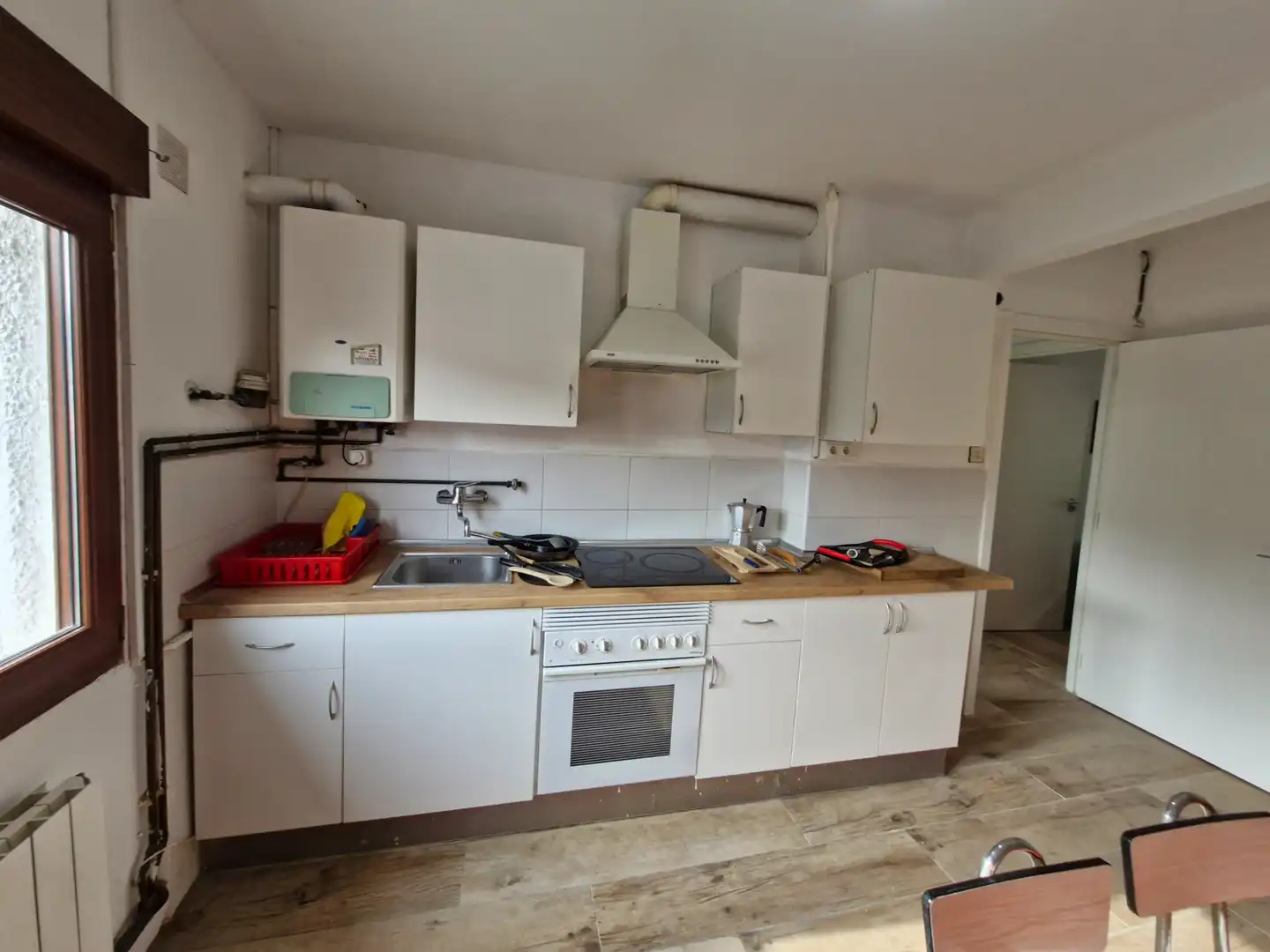 Küche von Wohnung zur Miete in Alonsotegi mit Heizung, Möbliert und Ofen
