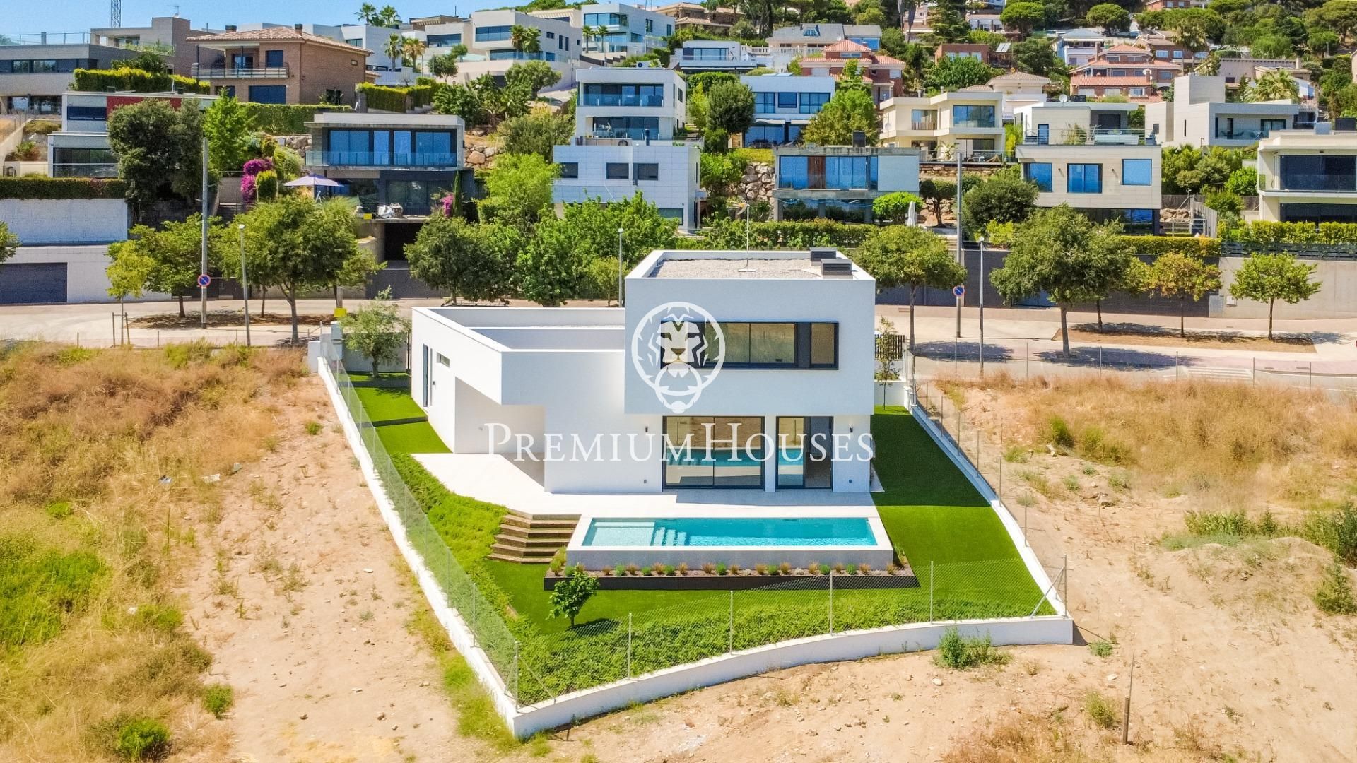 Exterior view of House or chalet for sale in Teià  with Private garden, Parquet flooring and Terrace