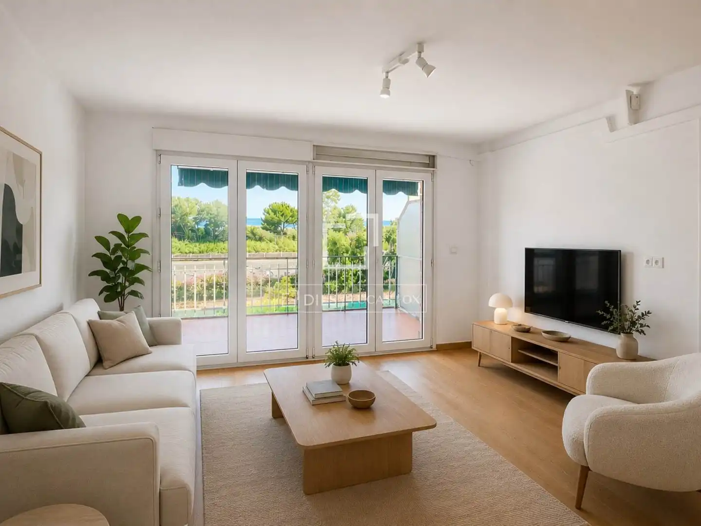 Living room of Lofts for sale in Castelldefels  with Air Conditioner, Terrace and Balcony