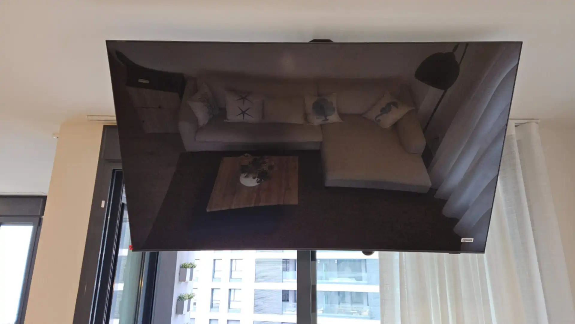 Living room of Flat for rent in Badalona  with Air Conditioner, Furnished and Alarm