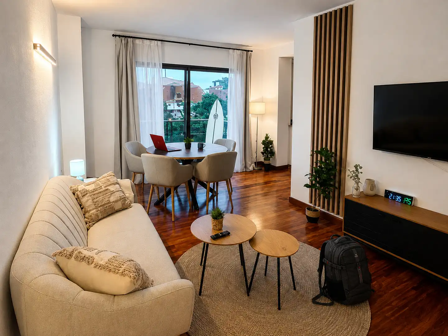 Sala de estar de Piso de alquiler en Santa Cruz de Bezana con Terraza, Amueblado y Horno
