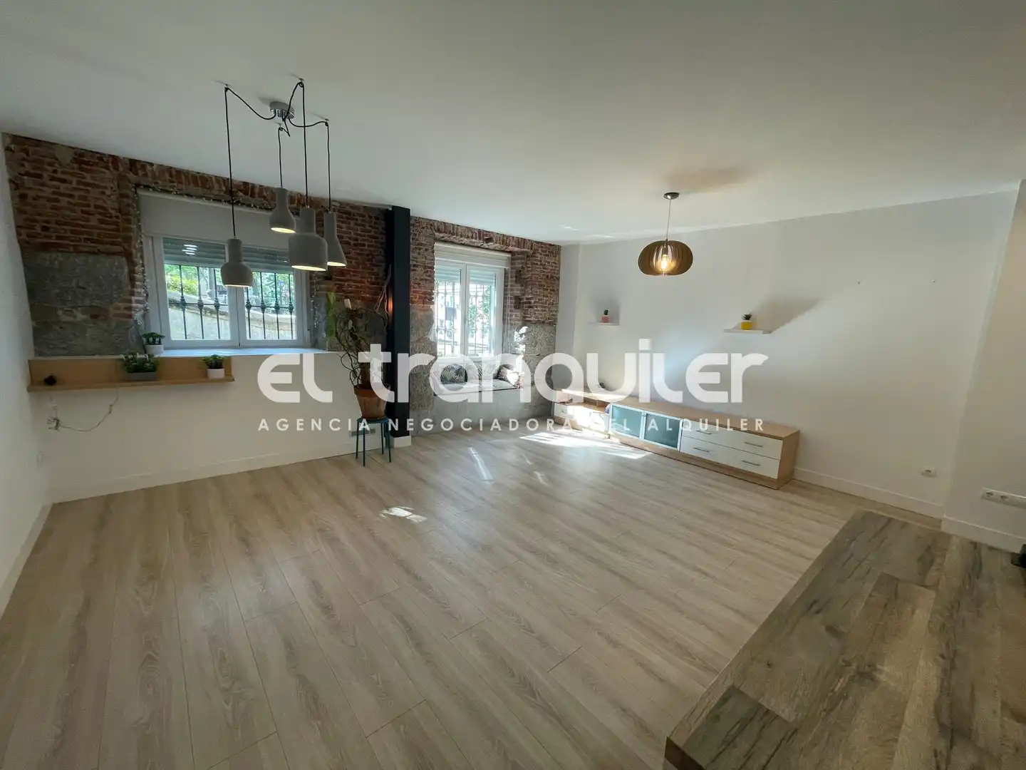 Sala d'estar de Pis de lloguer en Madrid amb Aire condicionat, Parquet i Moblat