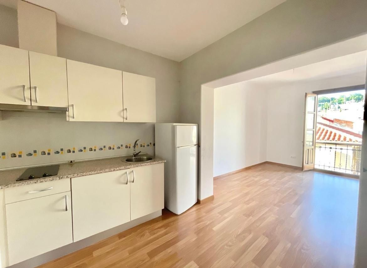 Cuina de Apartament de lloguer en  Granada Capital amb Terrassa i Balcó