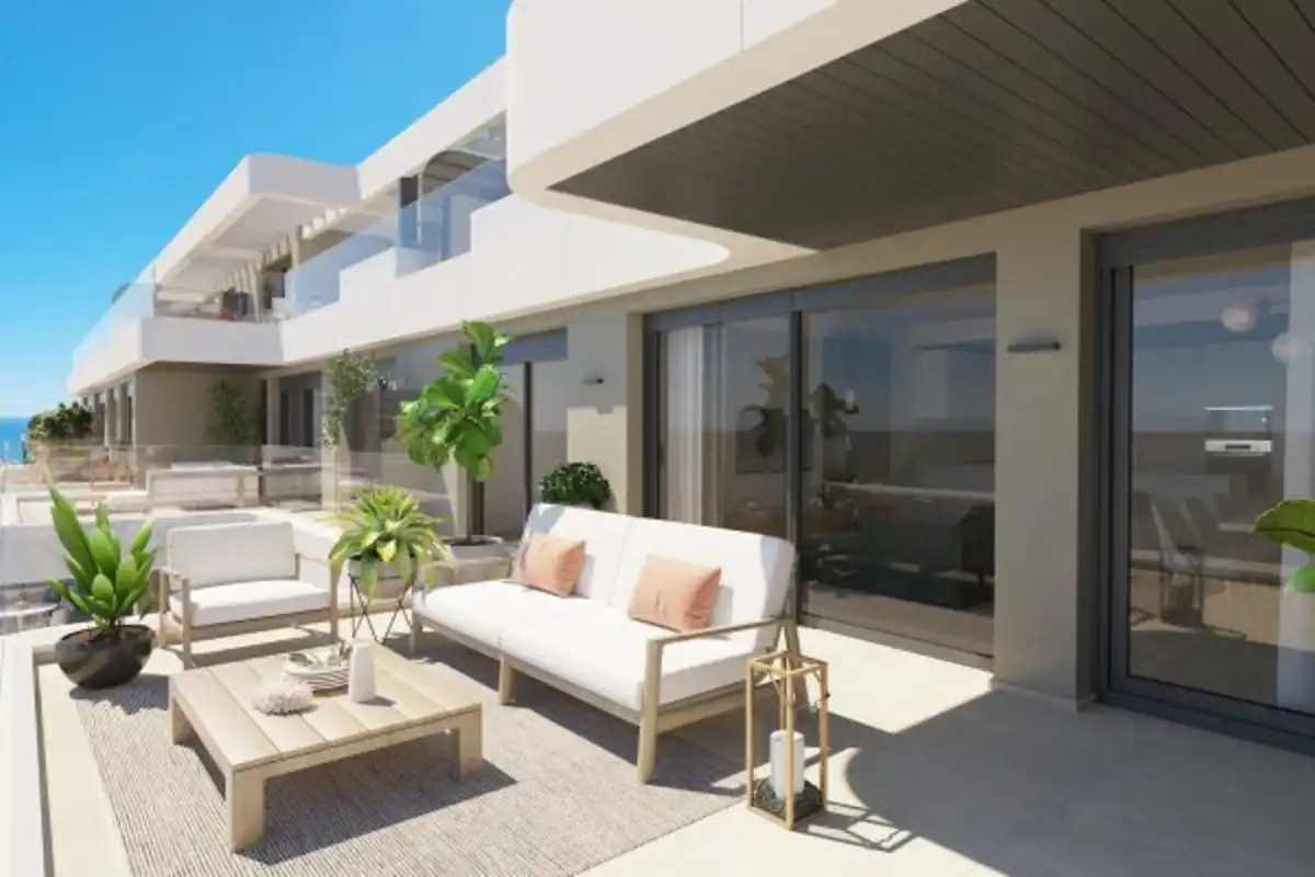 Terraza de Apartamento en venta en Mijas con Aire acondicionado, Terraza y Trastero