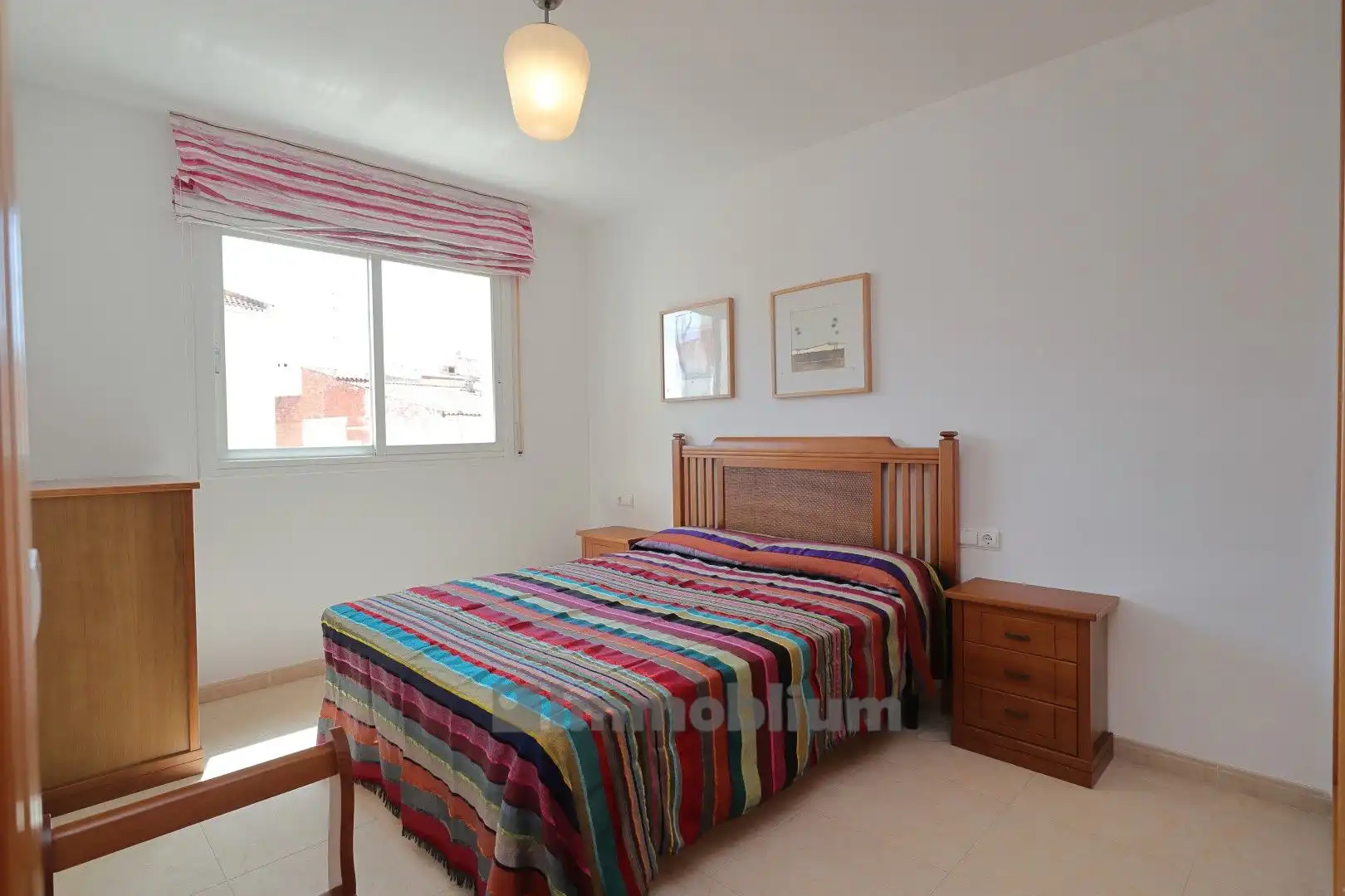 Schlafzimmer von Wohnung zur Miete in Torredembarra mit Klimaanlage, Heizung und Privatgarten
