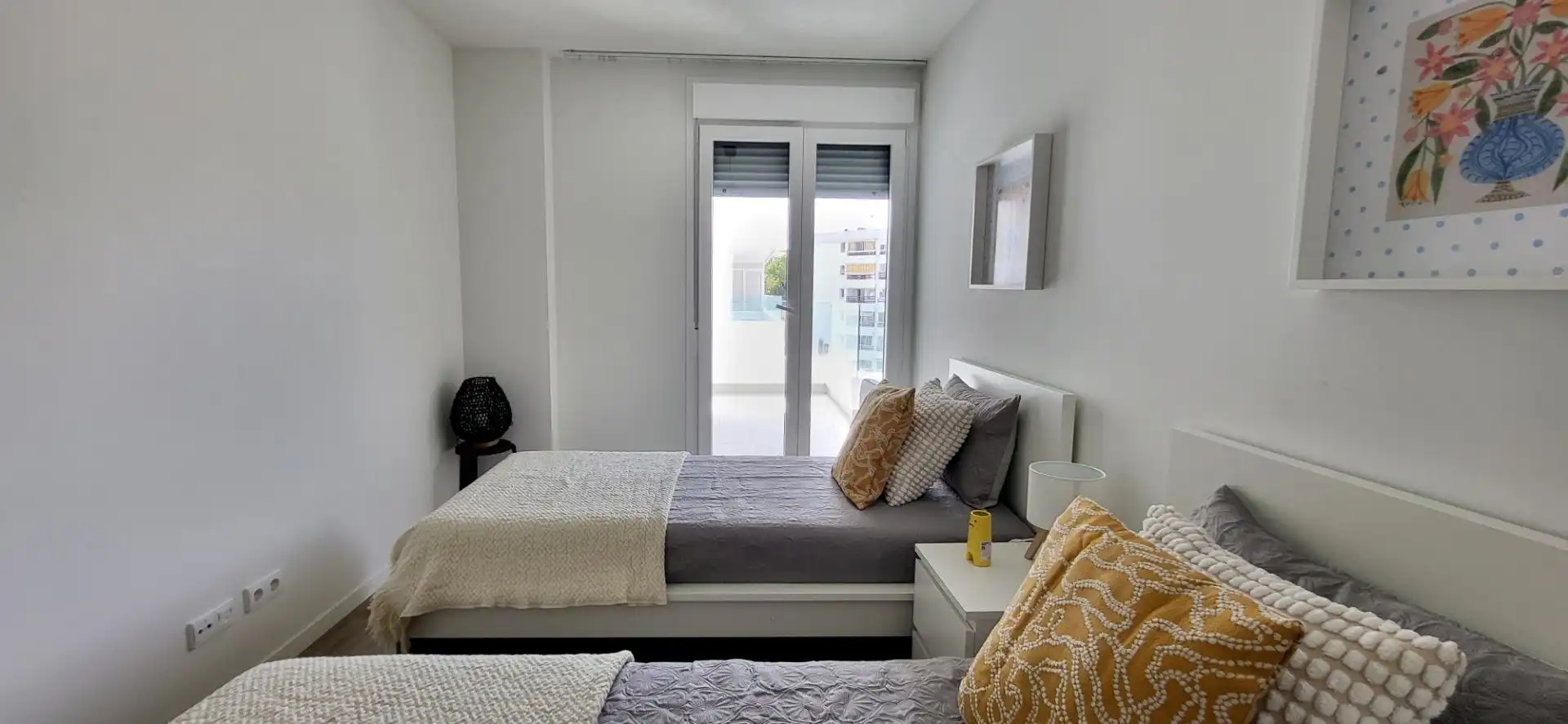Dormitori de Apartament de lloguer en Marbella amb Aire condicionat, Calefacció i Terrassa