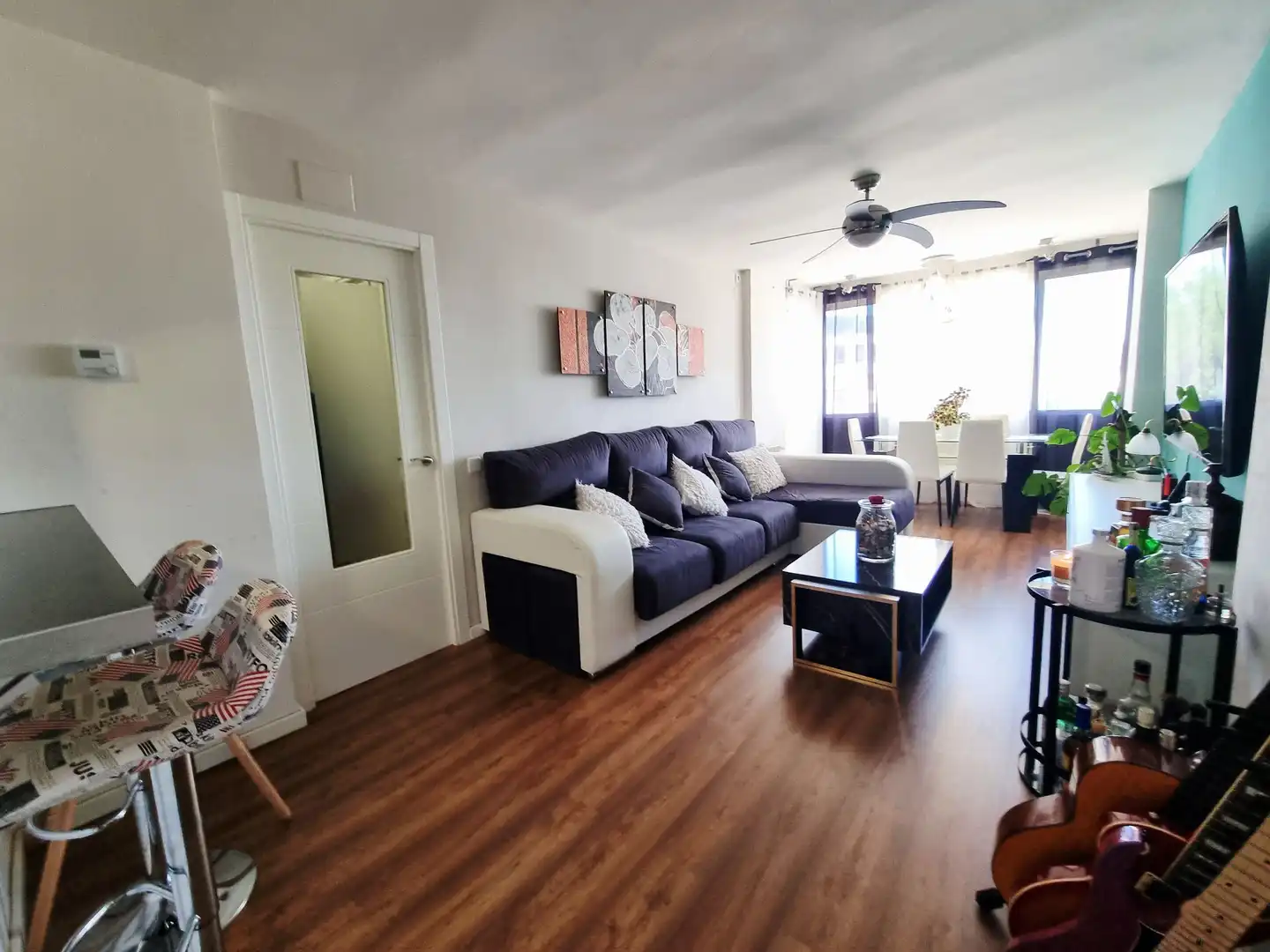 Wohnzimmer von Wohnung zum Verkauf in Fuenlabrada mit Klimaanlage, Heizung und Terrasse