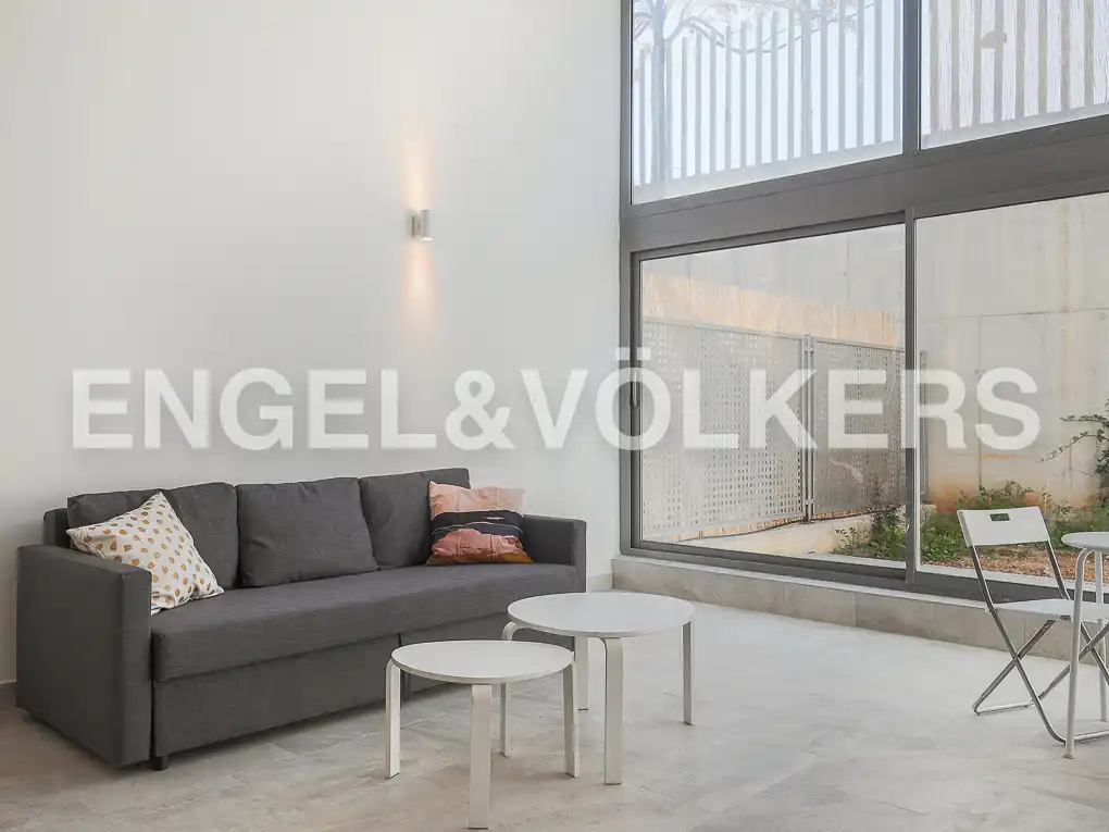 Wohnzimmer von Loft zur Miete in Valencia mit Klimaanlage, Heizung und Privatgarten