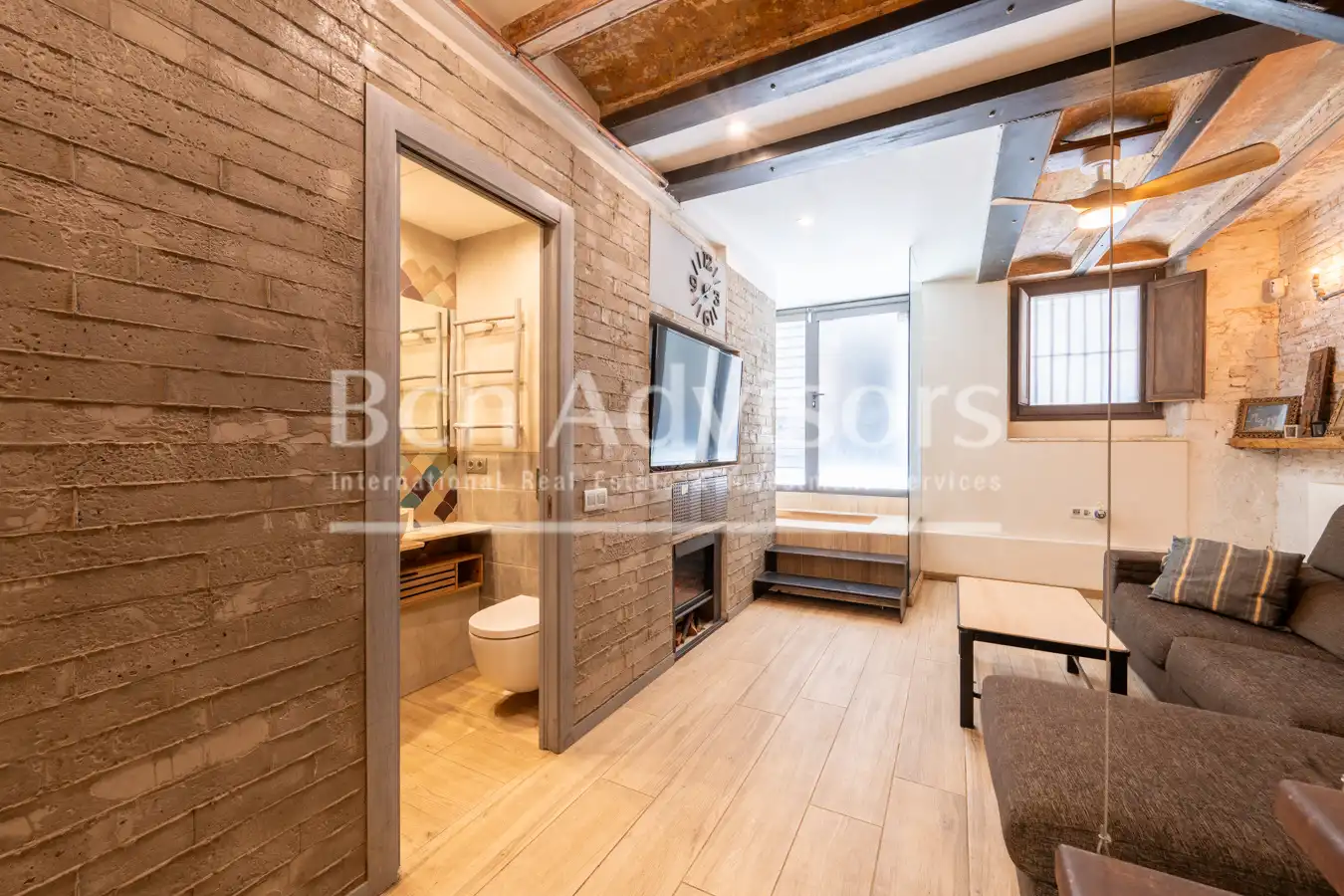 Bedroom of Duplexes for sale in Barcelona  with Air Conditioner, Heating and Parquet flooring