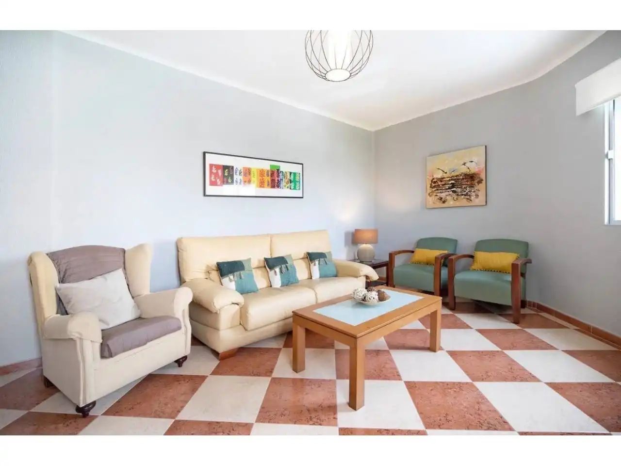 Sala de estar de Piso en venta en Cádiz con Aire acondicionado, Trastero y Amueblado