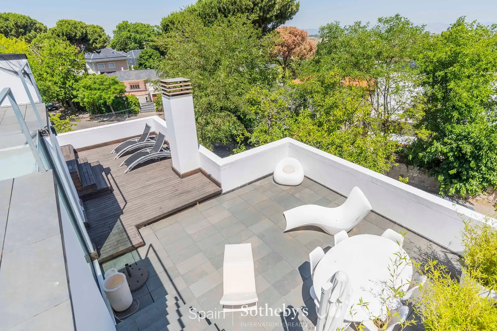 Terraza de Casa o chalet en venta en Madrid con Aire acondicionado, Jardín privado y Terraza