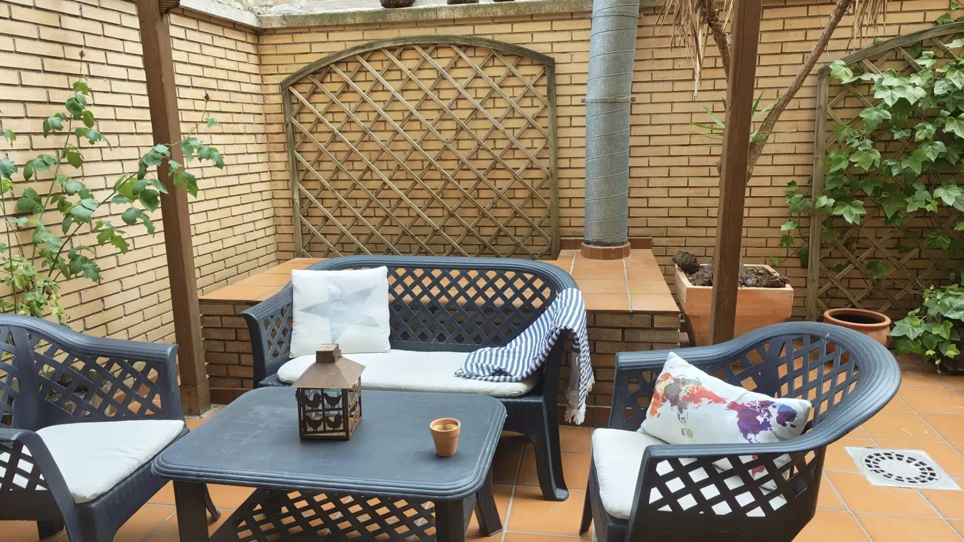 Terraza de Piso de alquiler en Puertollano con Aire acondicionado, Calefacción y Amueblado