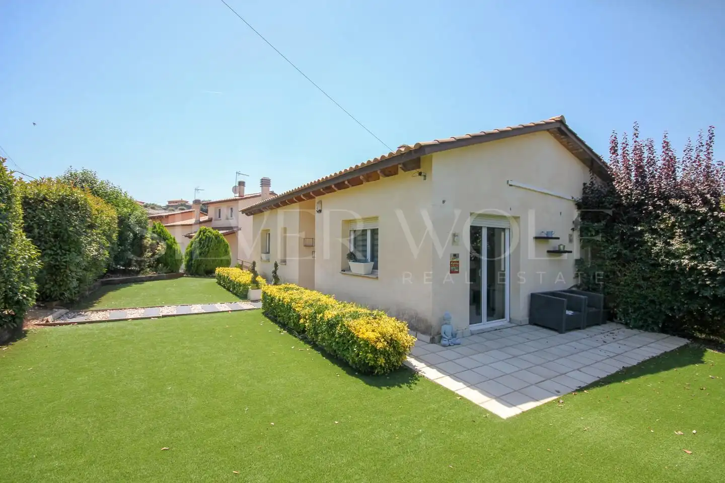 Vista exterior de Casa o xalet en venda en Caldes de Montbui amb Aire condicionat, Calefacció i Jardí privat