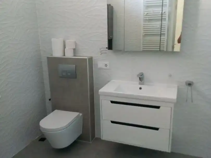 Bathroom of Flat for rent in Moraira  with Air Conditioner, Storage room and Swimming Pool