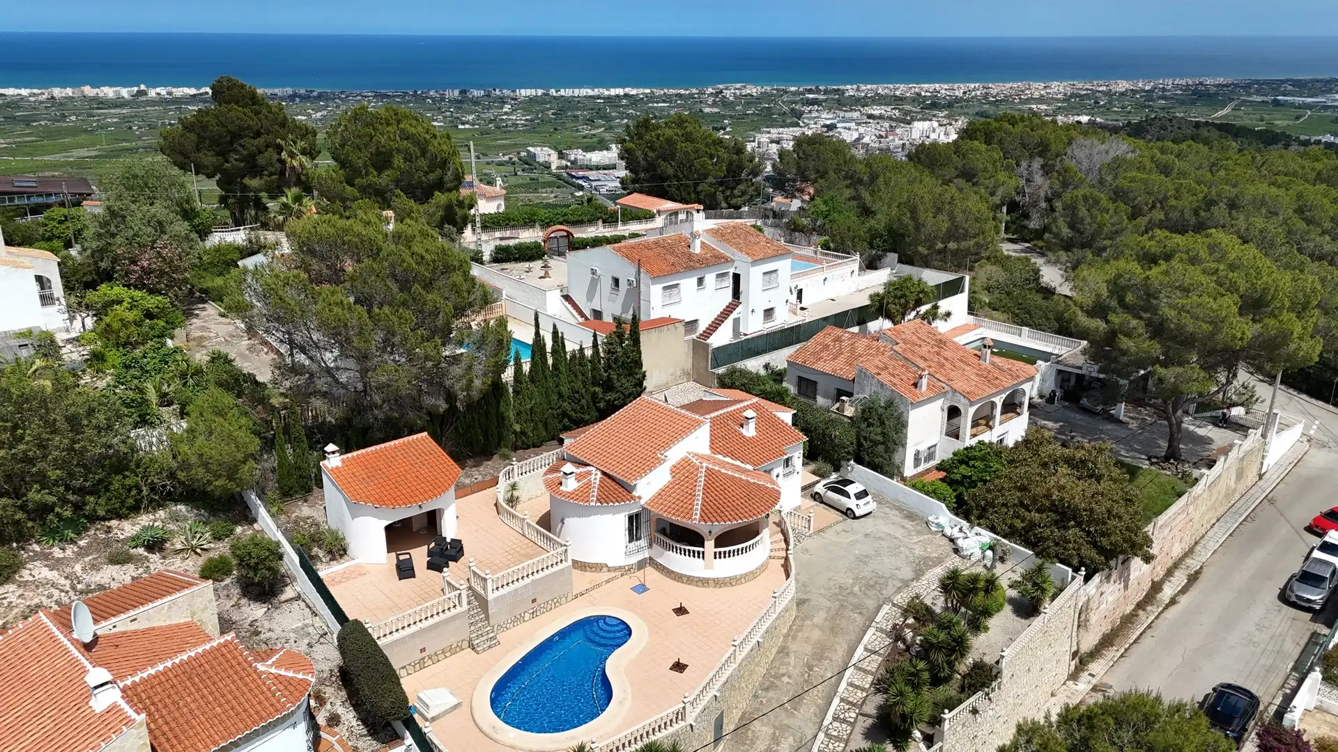 Vista exterior de Casa o xalet en venda en La Font d'en Carròs amb Aire condicionat, Calefacció i Terrassa
