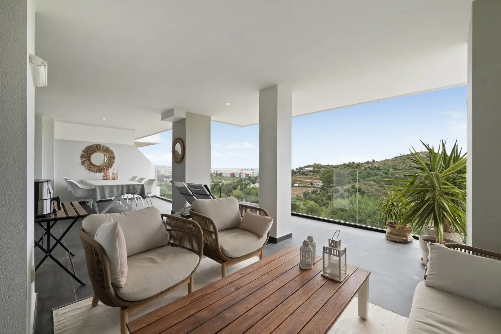Terraza de Apartamento en venta en Mijas con Aire acondicionado, Terraza y Piscina