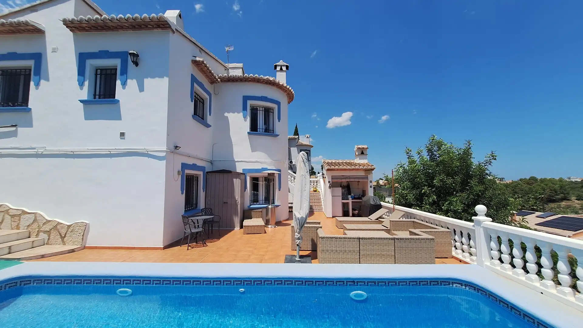 Exterior view of Houses for sale in El Ràfol d'Almúnia  with Air Conditioner, Heating and Terrace