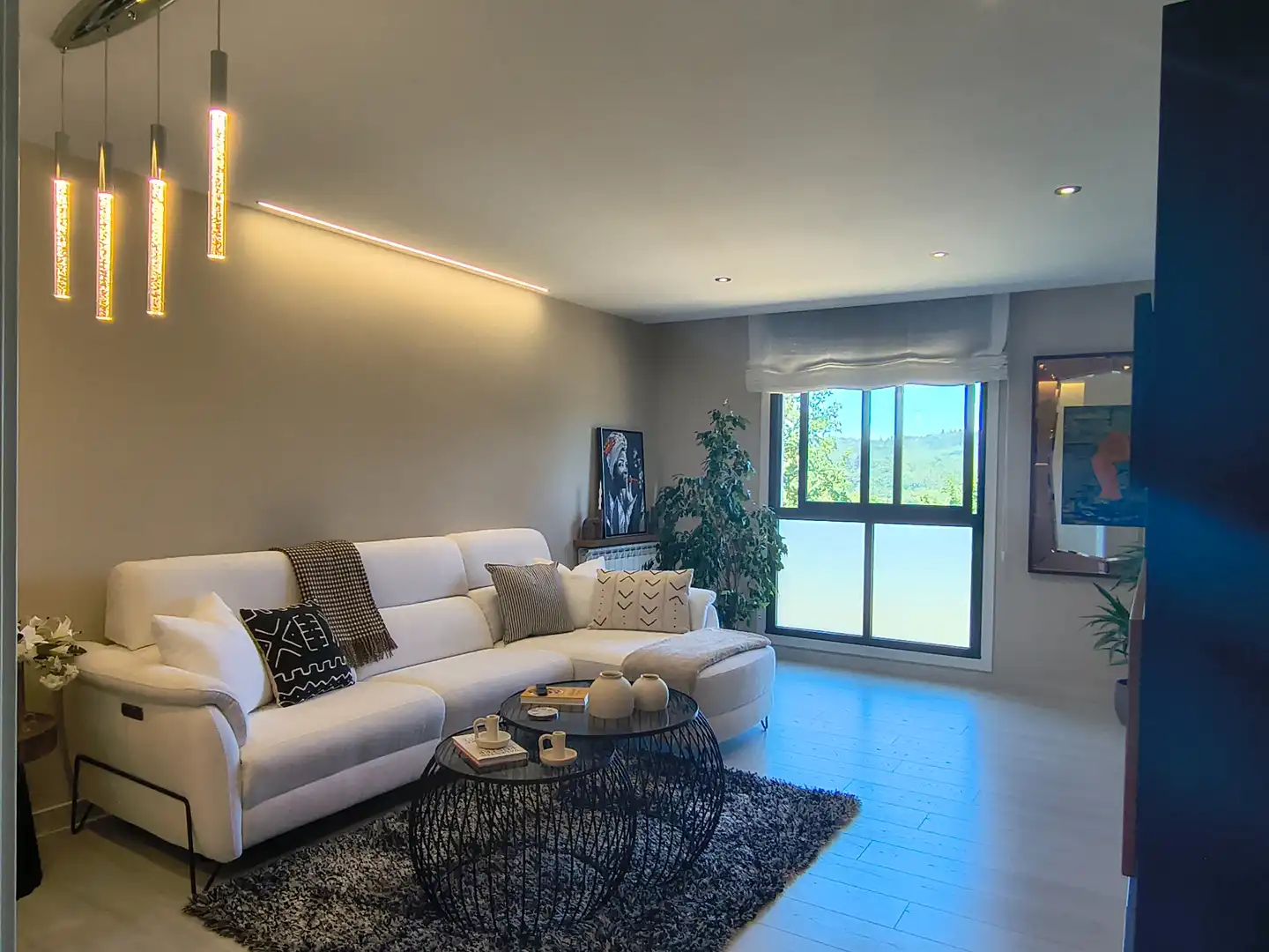 Sala de estar de Piso en venta en O Carballiño   con Calefacción, Parquet y Trastero
