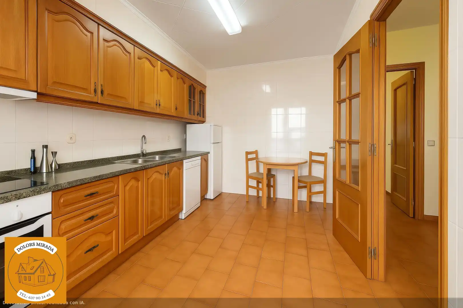 Cuina de Casa adosada en venda en Bellcaire d'Urgell amb Aire condicionat, Calefacció i Terrassa
