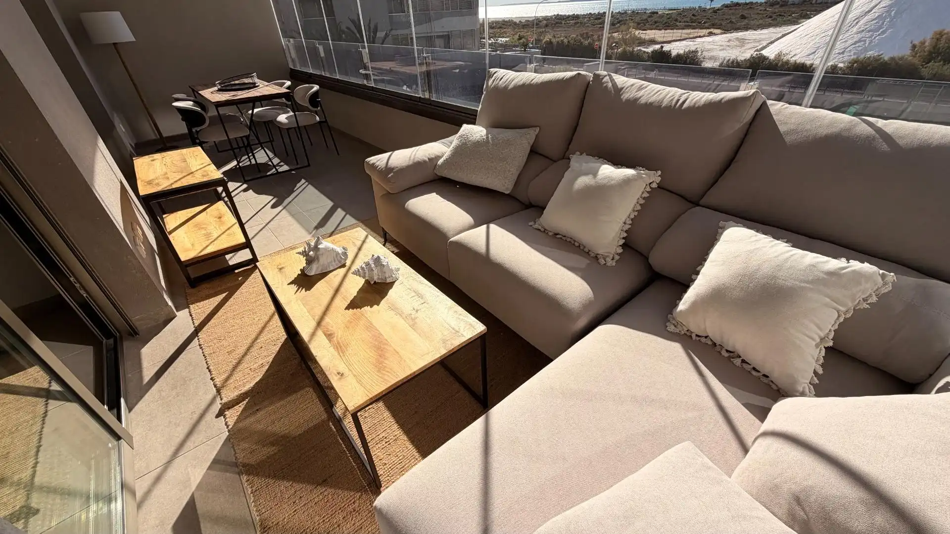 Terrasse von Wohnung zum Verkauf in Santa Pola mit Privatgarten, Terrasse und Gemeinschaftspool