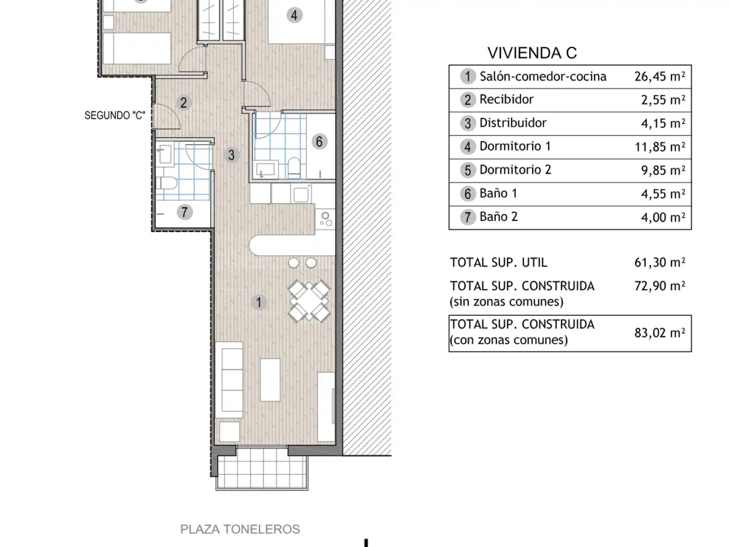 Apartamento con terraza en venta en Puerto de Mazarrón, imagen 9