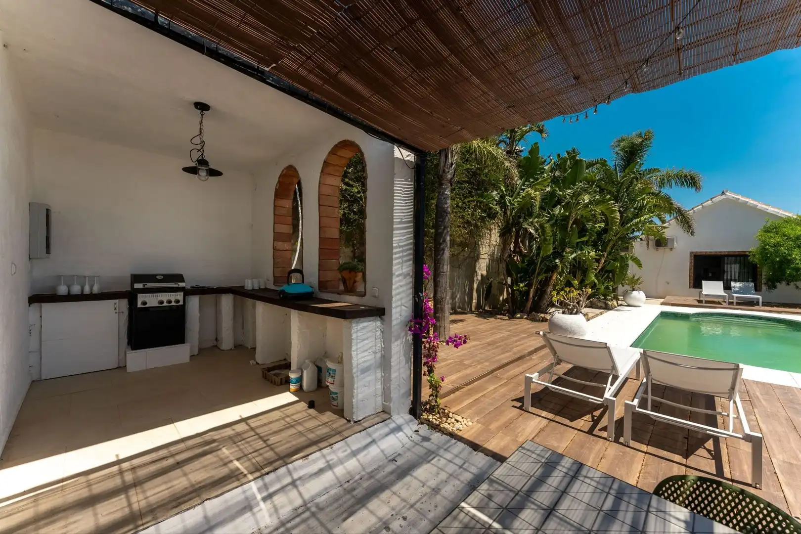 Terraza de Finca rústica en venta en Monda con Aire acondicionado y Piscina