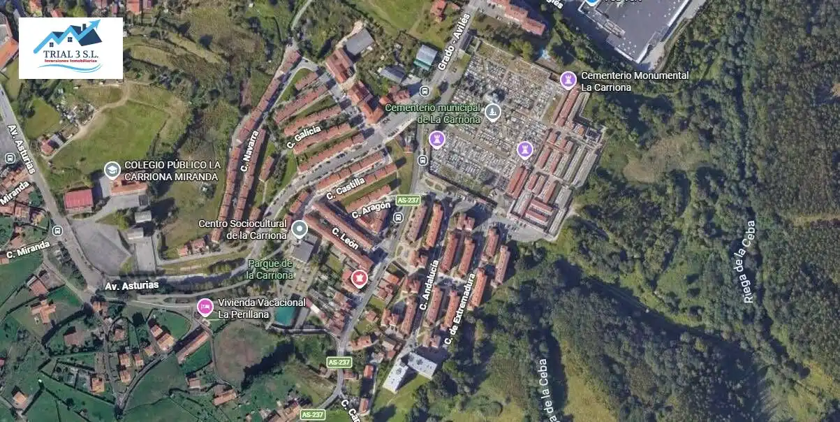 Vista exterior de Piso en venta en Avilés