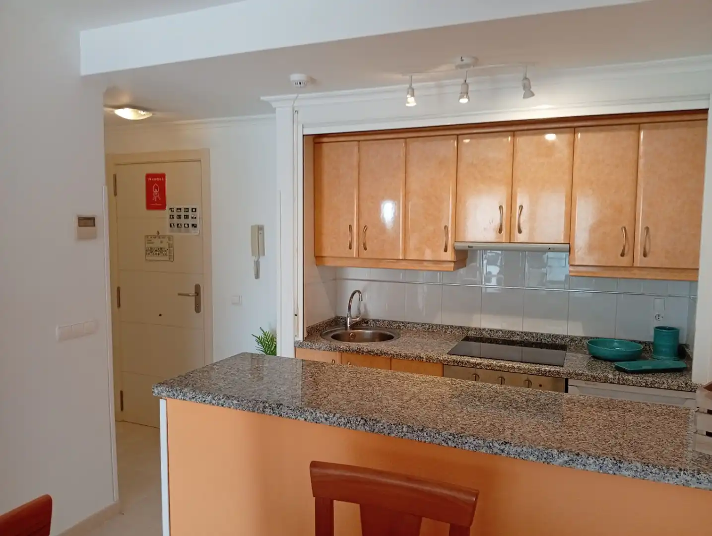 Kitchen of Apartments for sale in Calpe / Calp  with Air Conditioner, Heating and Swimming Pool