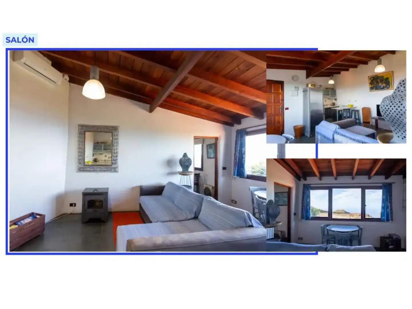 Sala de estar de Finca rústica en venta en Alajeró con Aire acondicionado, Jardín privado y Amueblado