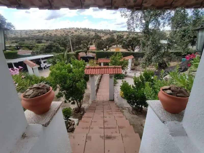Garden of Houses for sale in Plasencia  with Swimming Pool