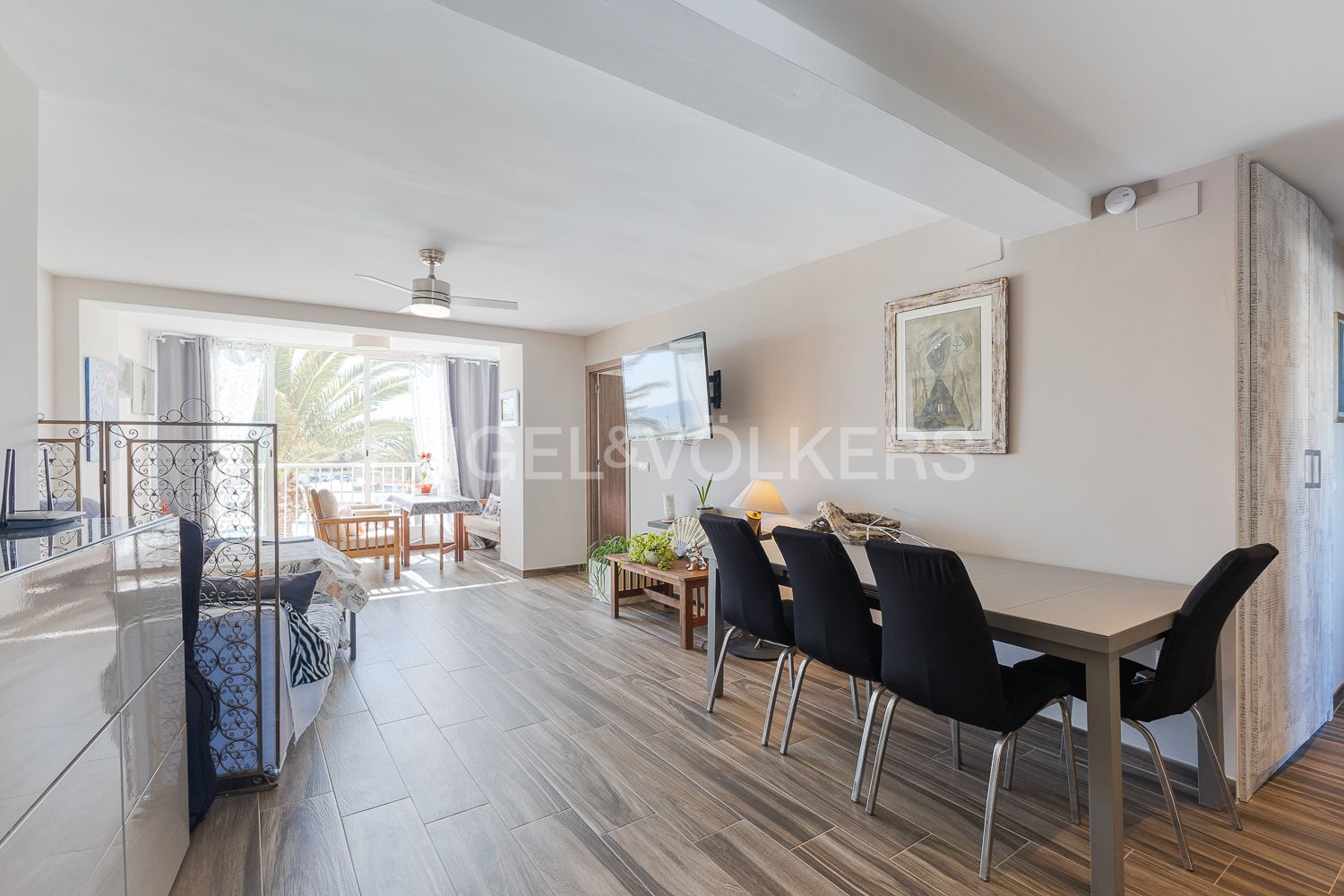 Dining room of Apartment for sale in  Valencia Capital  with Air Conditioner, Heating and Private garden