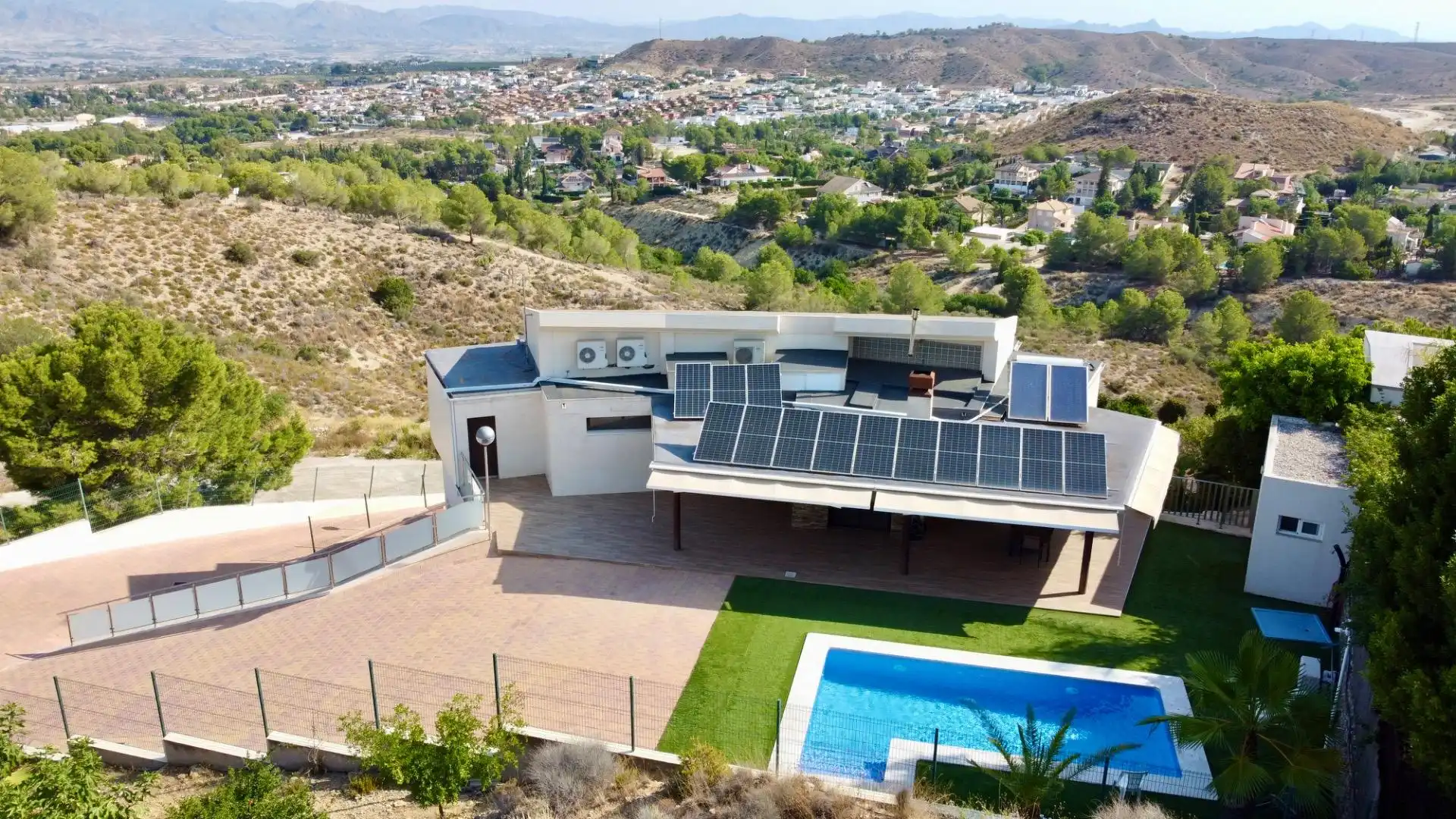 Exterior view of Houses for sale in Molina de Segura  with Air Conditioner, Private garden and Terrace