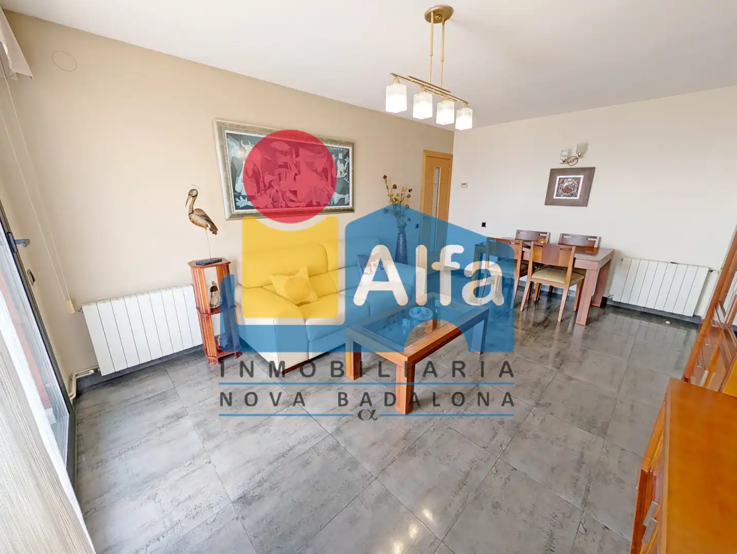 Sala de estar de Piso en venta en Badalona con Aire acondicionado, Calefacción y Jardín privado