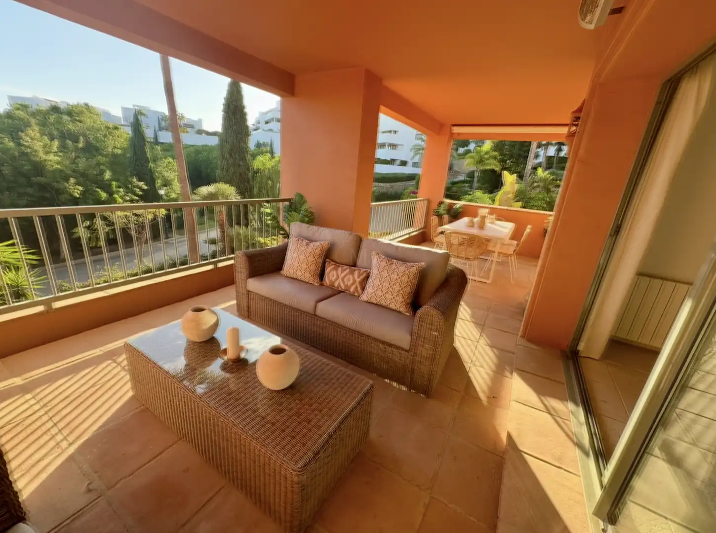 Terrassa de Apartament de lloguer en Benahavís amb Aire condicionat, Calefacció i Terrassa