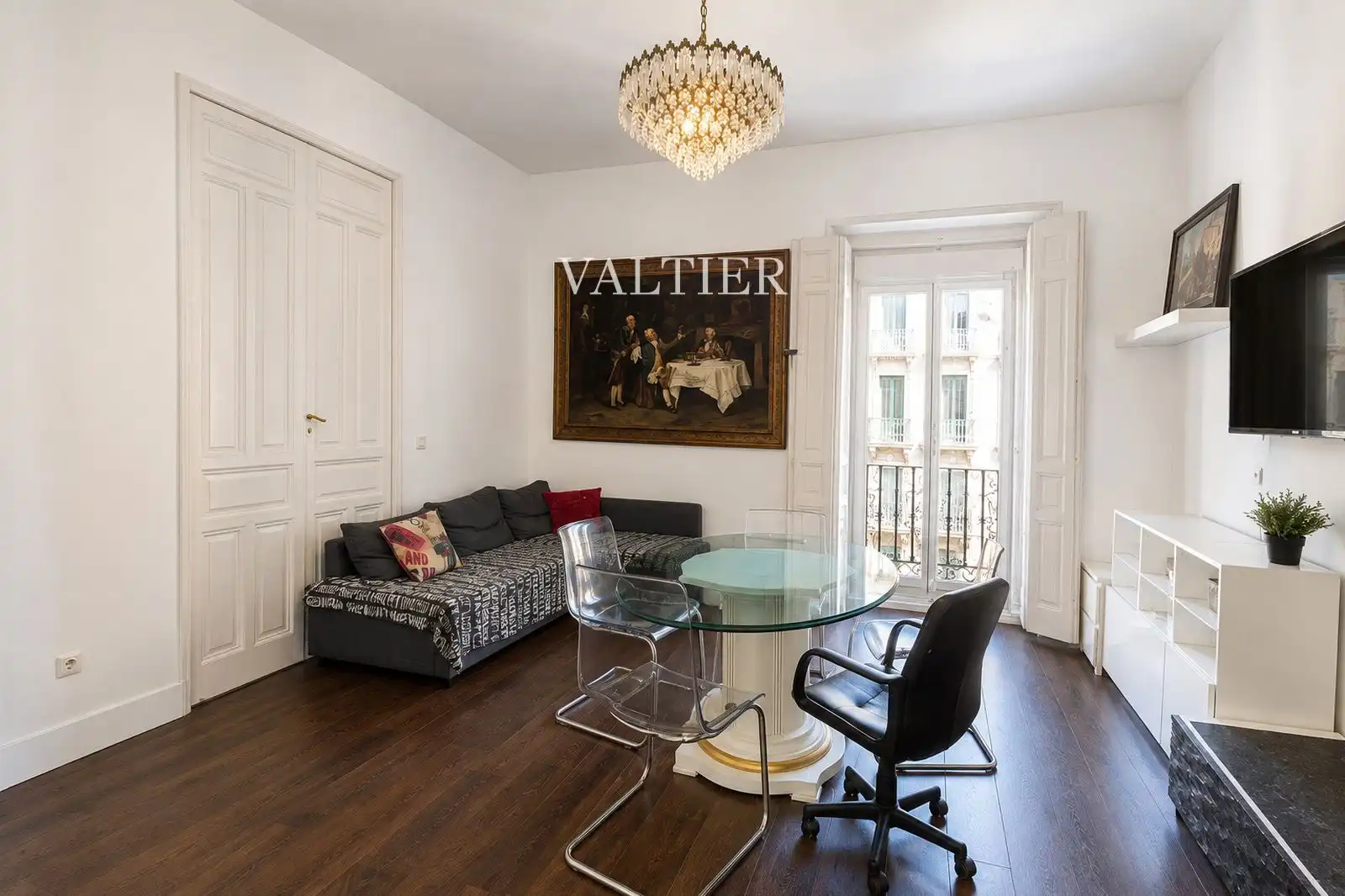 Wohnzimmer von Wohnung zur Miete in Madrid mit Klimaanlage und Möbliert