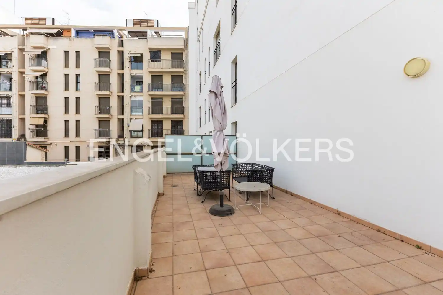 Terraza de Piso de alquiler en Valencia con Aire acondicionado, Calefacción y Jardín privado