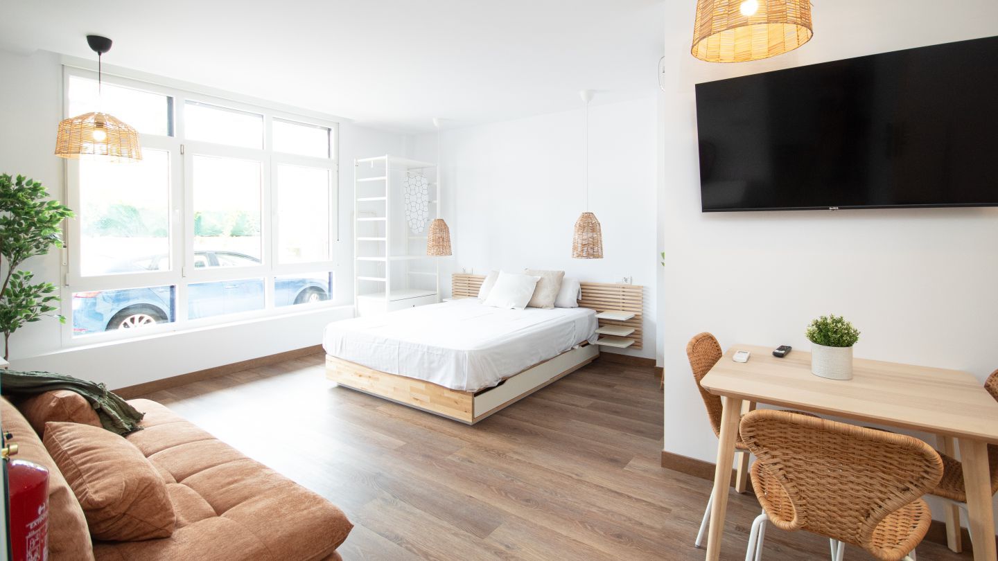 Bedroom of Apartment to rent in Boiro  with Air Conditioner and Heating