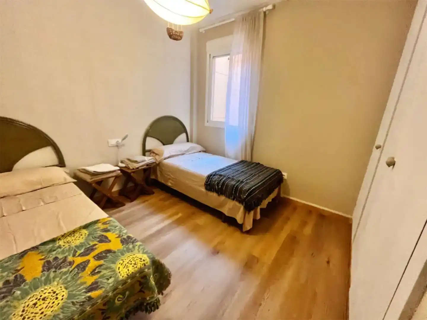 Bedroom of Flat for sale in Mojácar  with Air Conditioner, Private garden and Parquet flooring