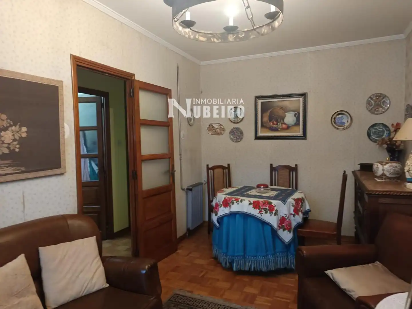 Sala de estar de Piso en venta en Lugo con Calefacción, Terraza y Amueblado