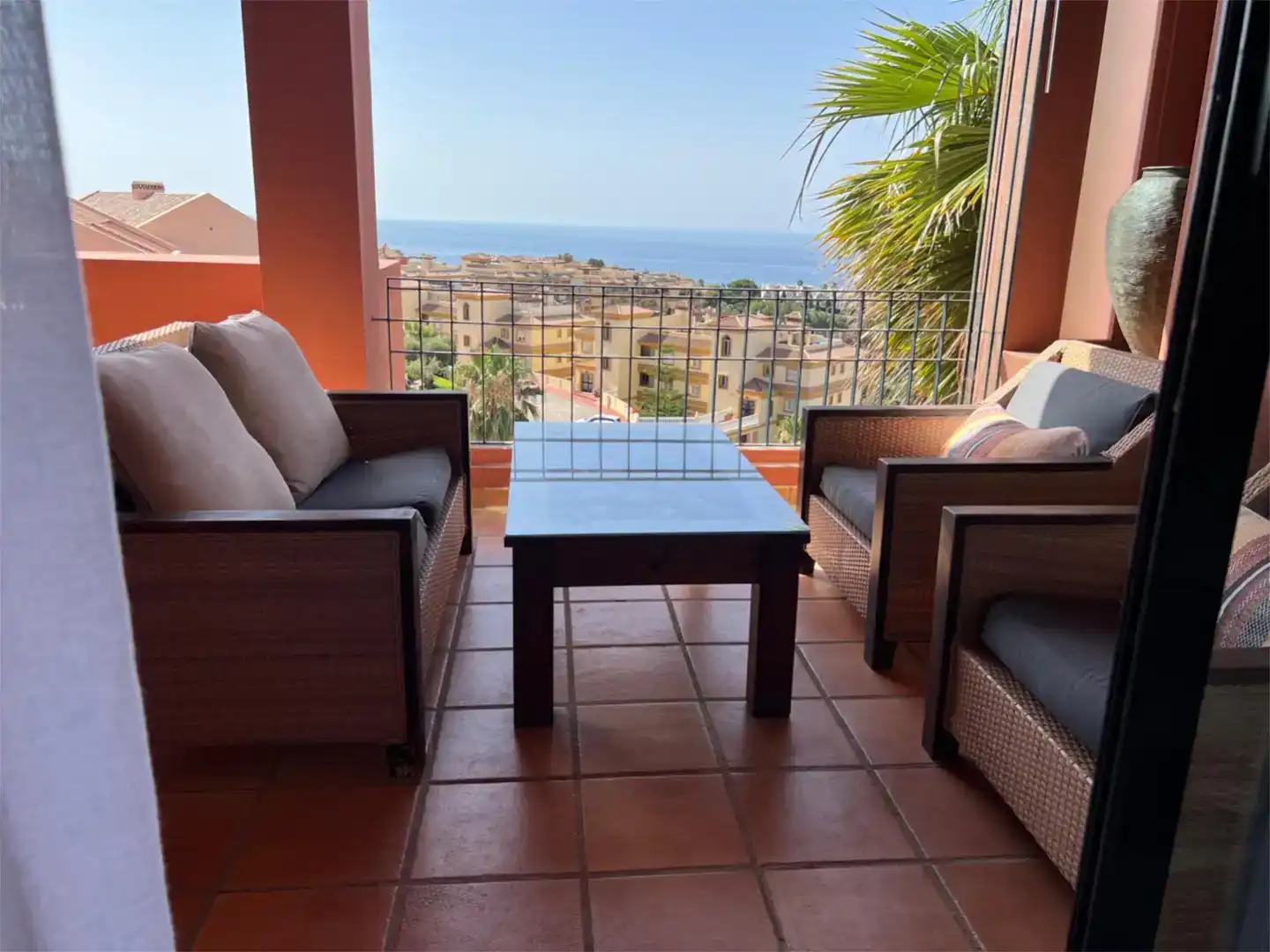 Terrassa de Apartament en venda en Mijas amb Aire condicionat i Piscina