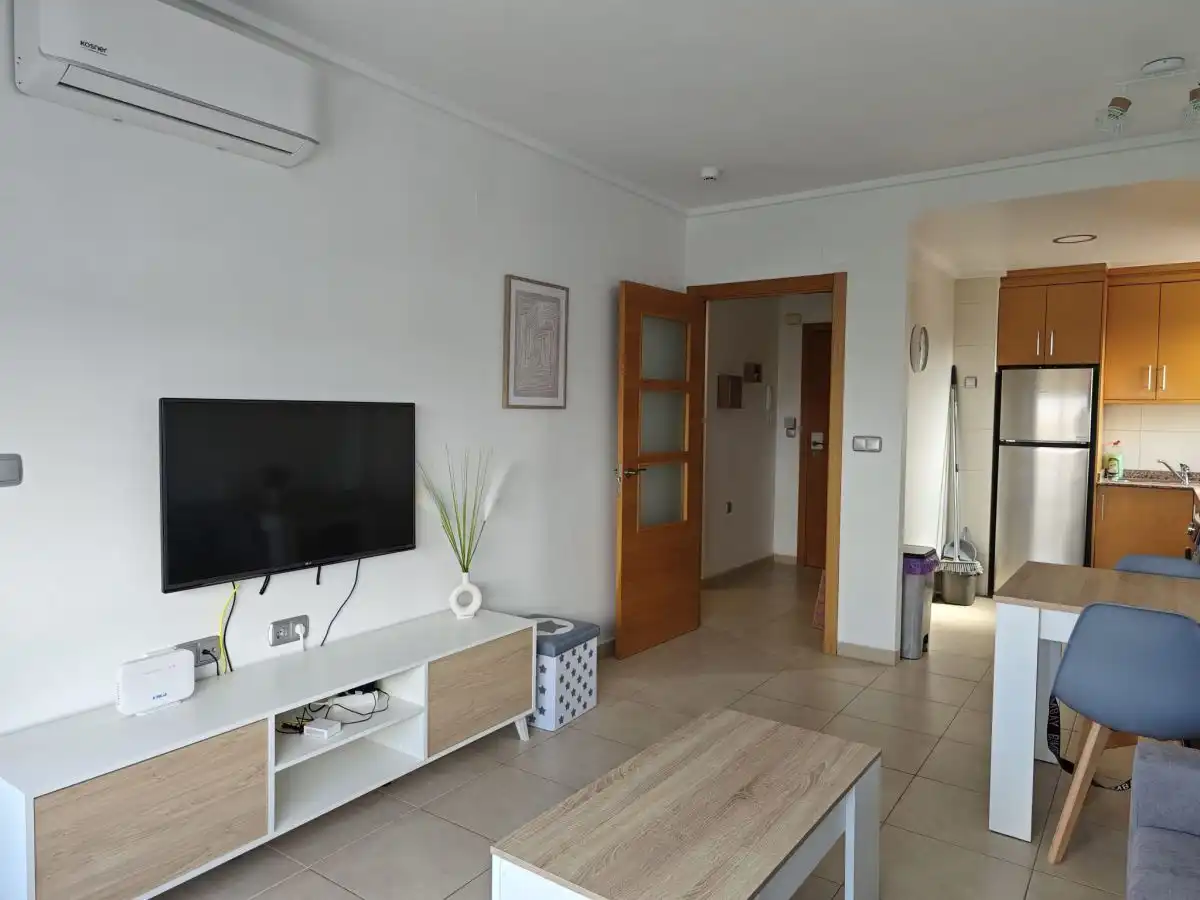 Sala d'estar de Pis de lloguer en Alicante / Alacant amb Aire condicionat, Calefacció i Terrassa