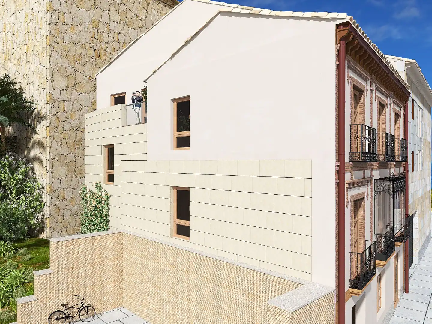 Exterior view of Flat for sale in Salamanca  with Air Conditioner, Heating and Balcony