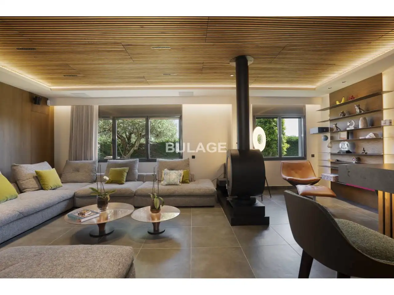 Sala de estar de Casa o chalet en venta en Gurb con Aire acondicionado, Terraza y Piscina