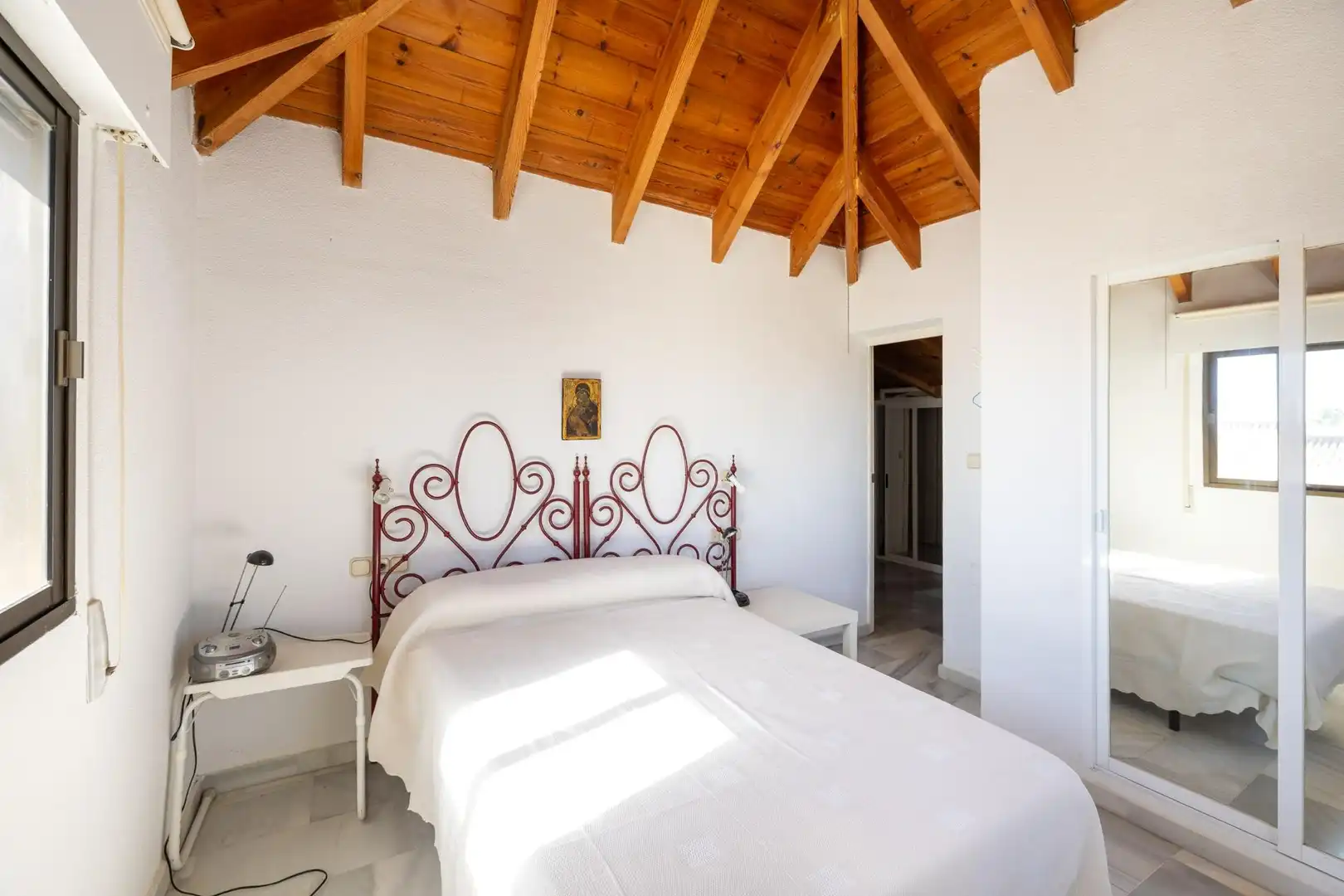 Schlafzimmer von Einfamilien-Reihenhaus zum Verkauf in Motril mit Klimaanlage, Möbliert und Balkon