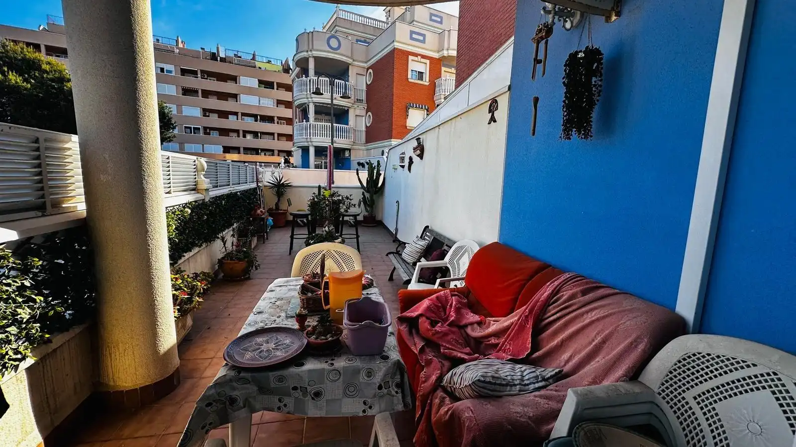 Terrace of Flat for sale in Roquetas de Mar  with Air Conditioner, Terrace and Furnished